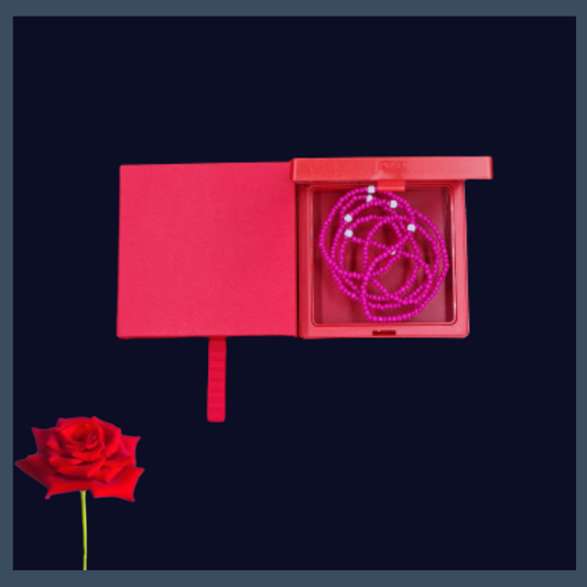 Schöne Taillenperle in delux rotem Geschenkbox Frauentag
